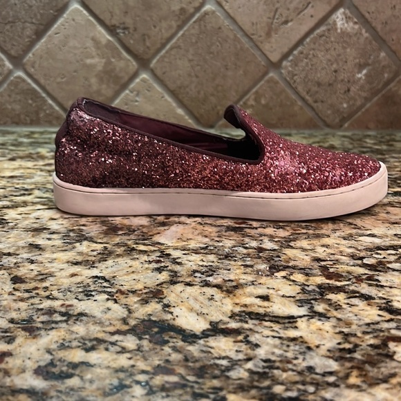 Birdies The Swift Glitter Pink Rose Ombre Slip On Sneaker Size 5 - Picture 11 of 13